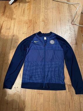 Nike Navy and Royal Blue Chelsea FC Performance Zip Jacket